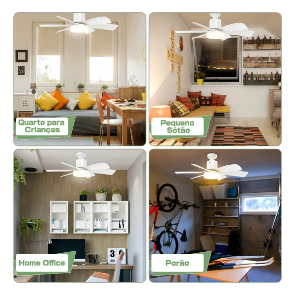 Ventilador compacto ideal para quartos e ambientes pequenos