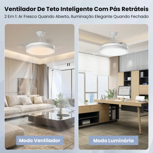 Iluminação LED ajustável do ventilador Airwit 42”
