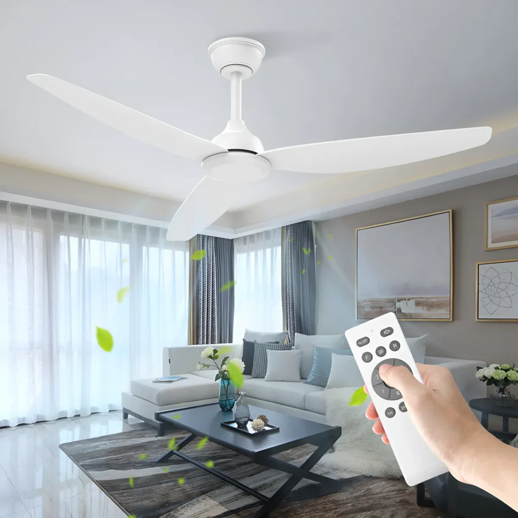 Airwit 52" ceiling fan without light with silent DC motor
