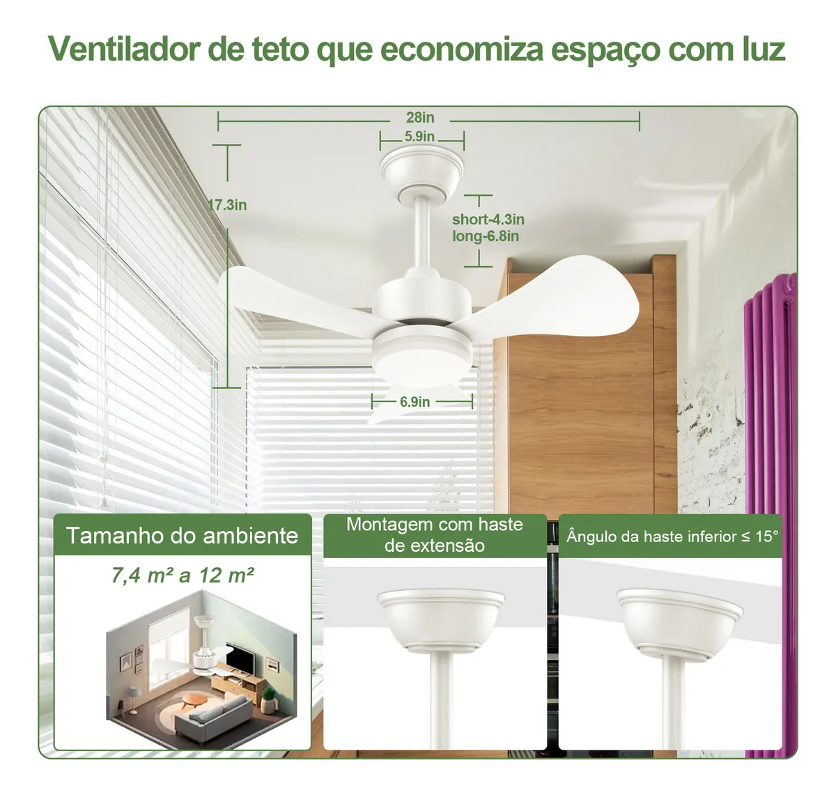 airwit-28-room.jpg Ventilador Airwit 28” instalado em quarto pequeno e moderno