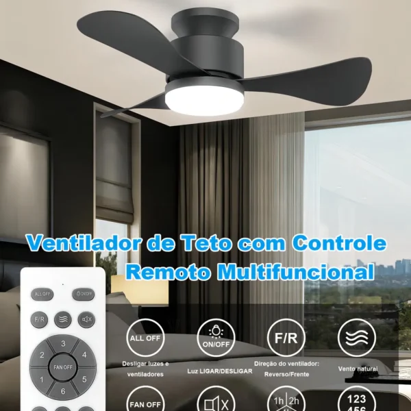 Controle remoto multifuncional do ventilador Airwit 28”