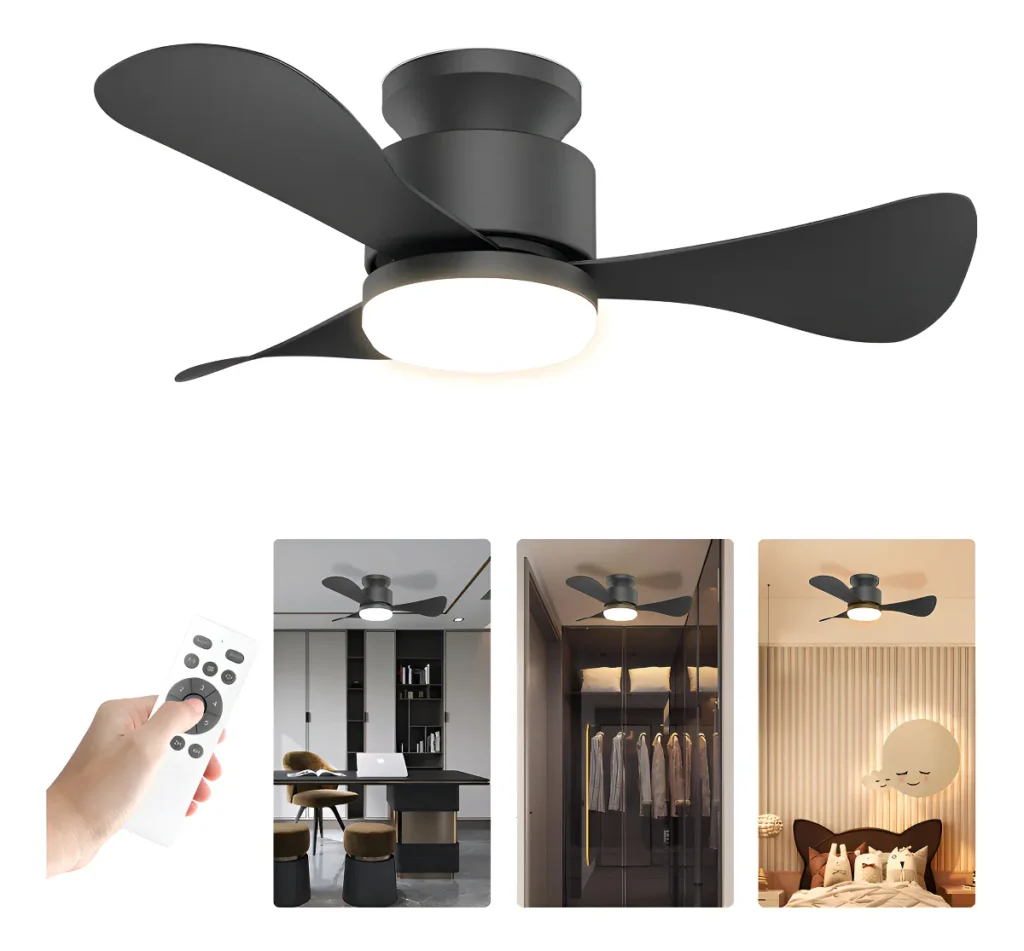 ventilador de teto pequeno 28 polegadas preto Airwit