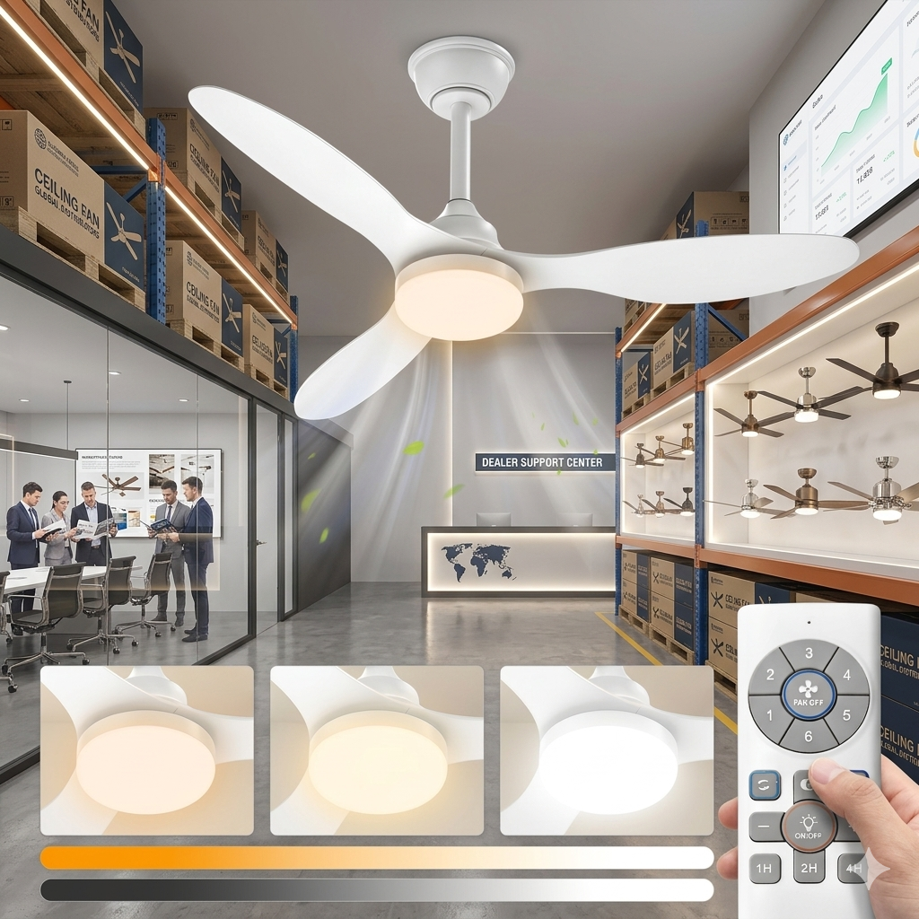 42 inch minimalist ceiling fan with light BLDC motor model 70003