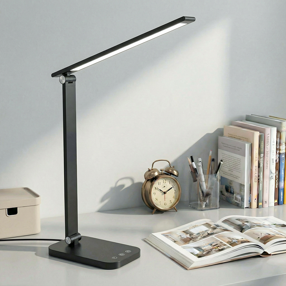 Airwit LED 스탠드 데스크 조명 블랙 정면