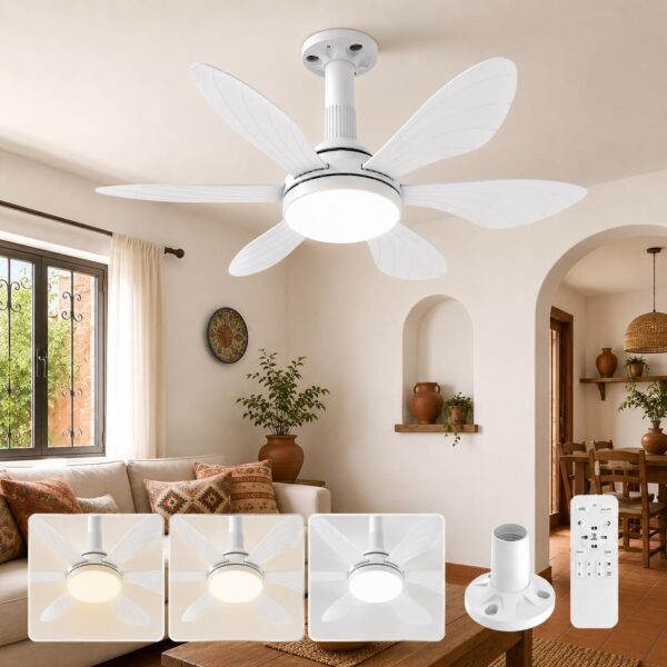 N28001 Ceiling Fan with Light 28"